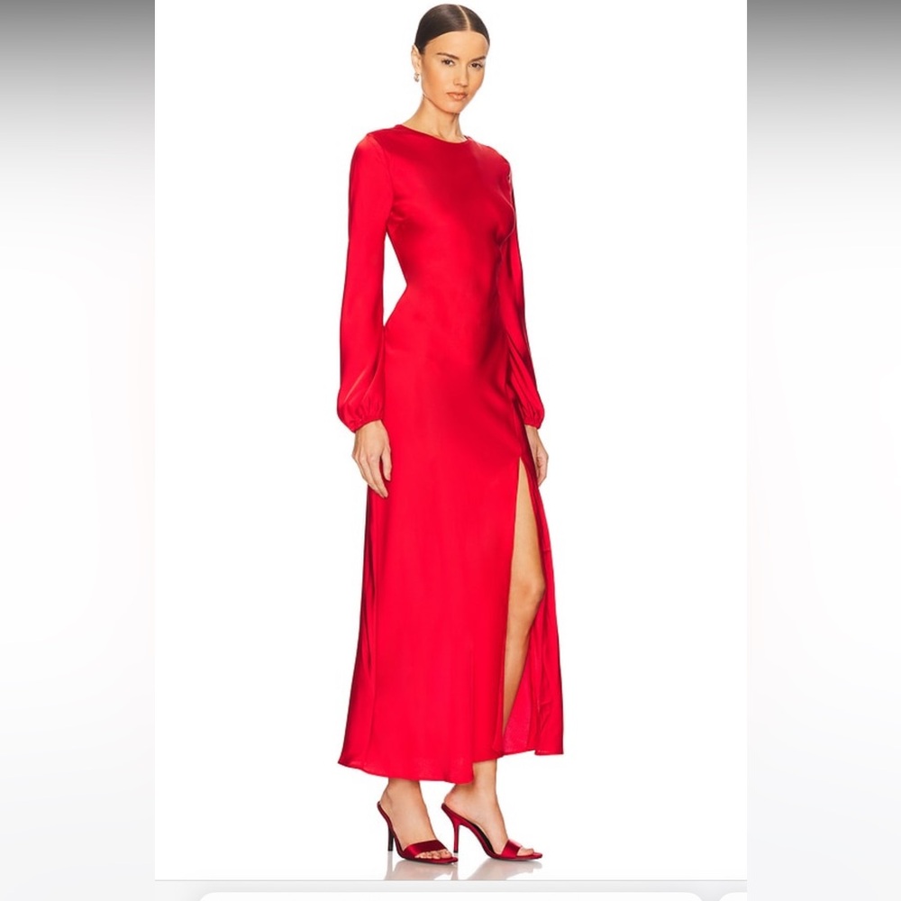 ASTR the Label Elegant Red Elise Maxi Dress